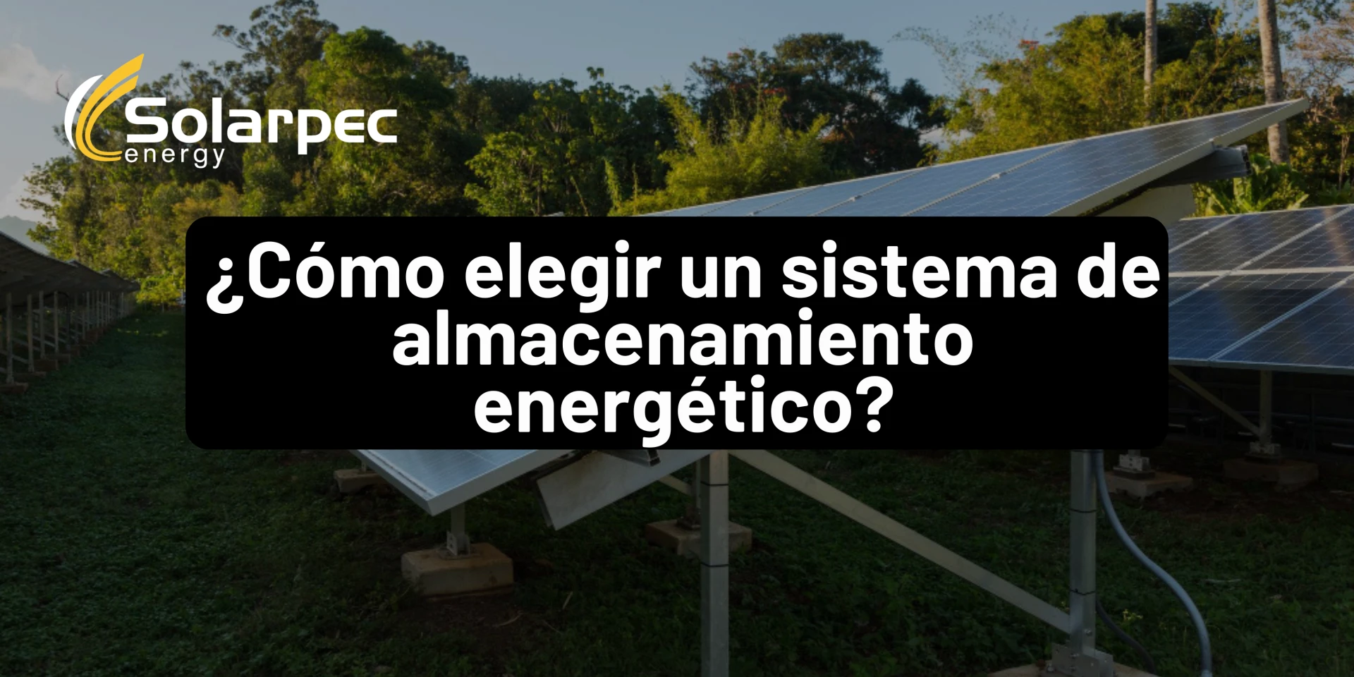 ¿Cómo elegir un sistema de almacenamiento energético?
