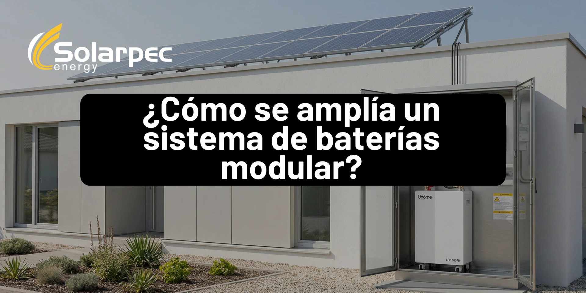 ¿Cómo se amplía un sistema de baterías modular?