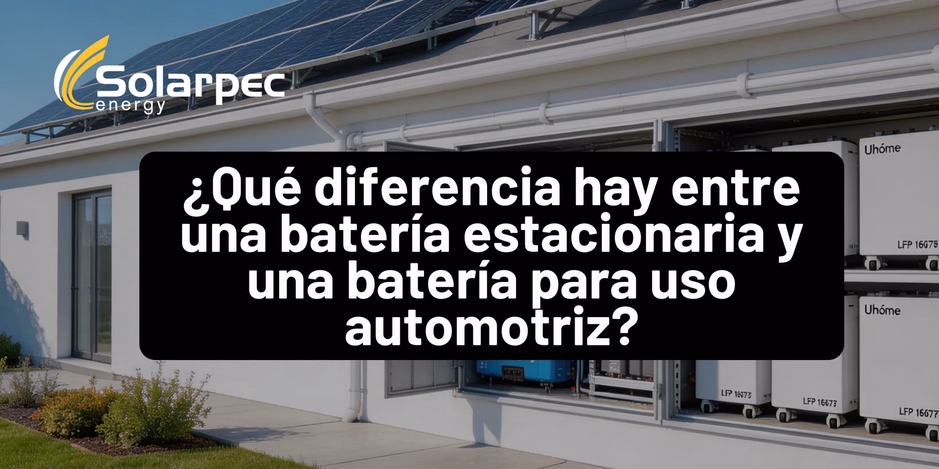 ¿Qué diferencia hay entre una batería estacionaria y una batería para uso automotriz?
