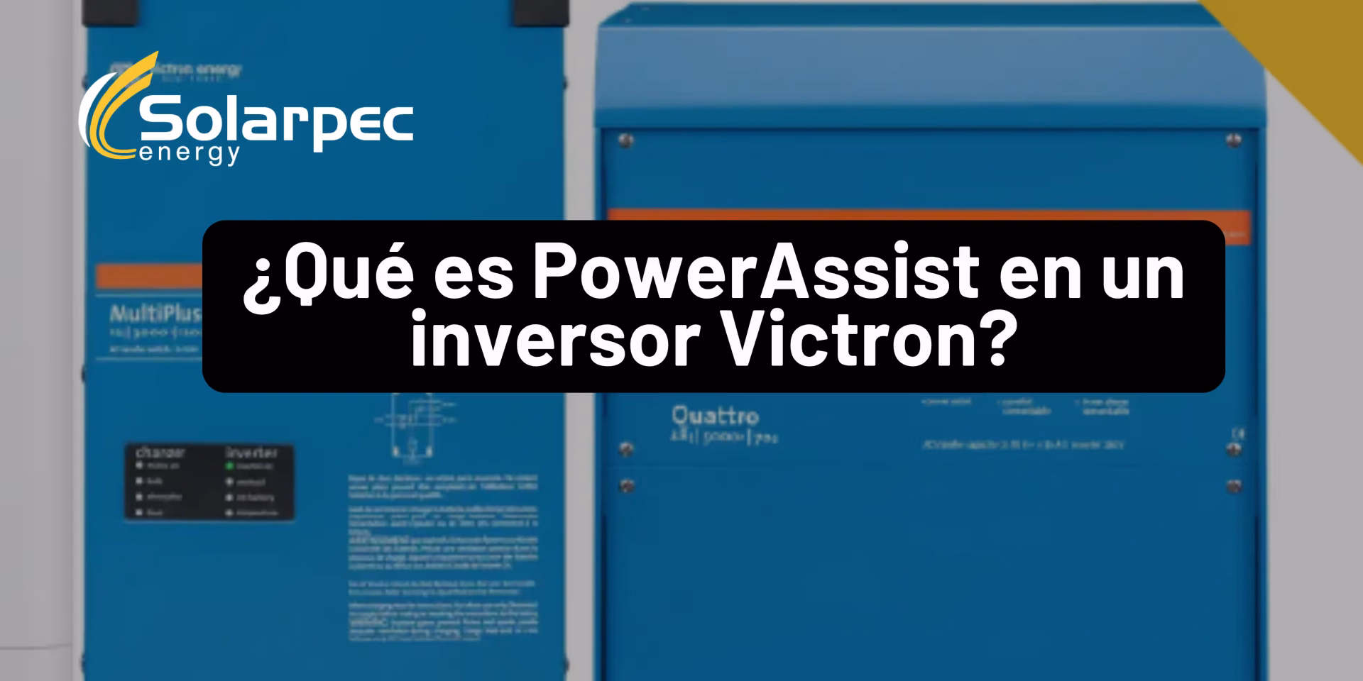¿Qué es PowerAssist en un inversor Victron?