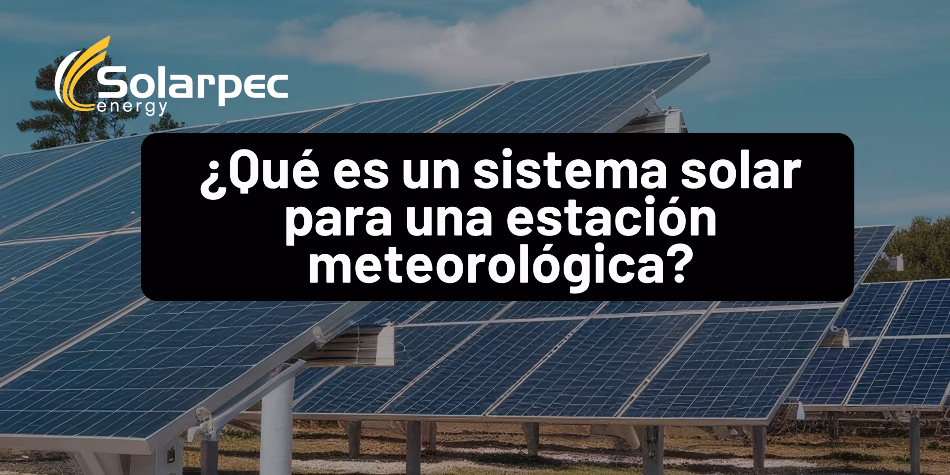 ¿Qué es un sistema solar para una estación meteorológica?