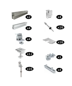 Estructura Coplanar 7 Paneles Techo Metalico - Imagen 3