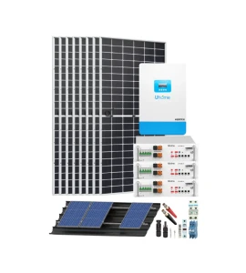 Kit solar sistema fotovoltaico con baterías 6.2kW con Batería 5000kWh - Imagen 1
