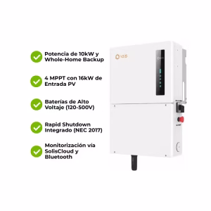 Inversor Híbrido Fase Dividida Alto Voltaje 10kW 48V Solis S6-EH1P10K-H-US - Imagen 5