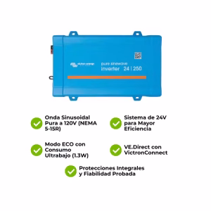 Inversor Victron Phoenix 24-250V 120V VE.Direct NEMA 5-15R - Imagen 5