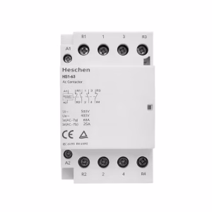 Contactor Heschen HS1 63A 4 Polos 2NO + NC - Imagen 1